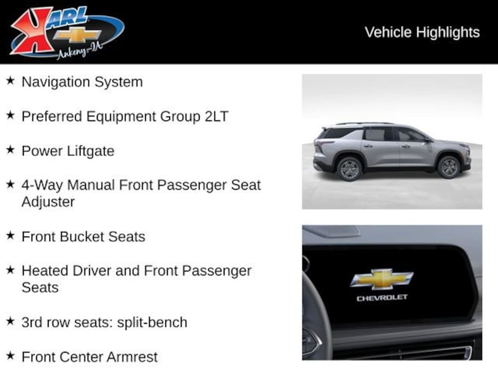 New 2026 Chevrolet Traverse LT SUV