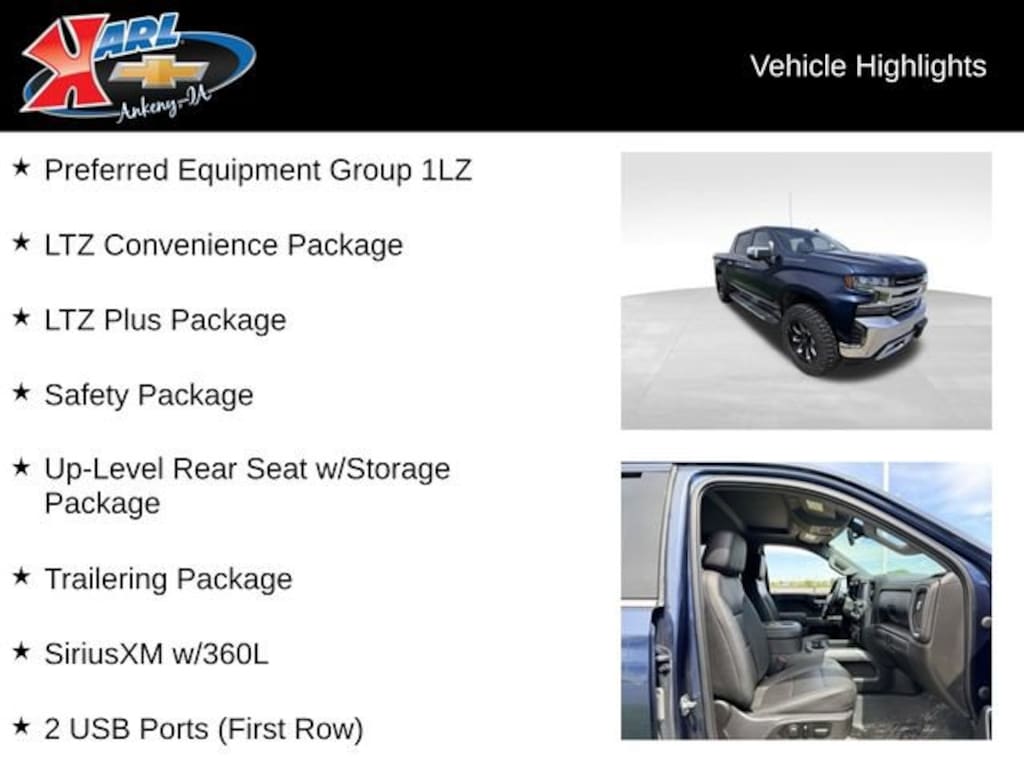 Used 2021 Chevrolet Silverado 1500 LTZ Truck Crew Cab