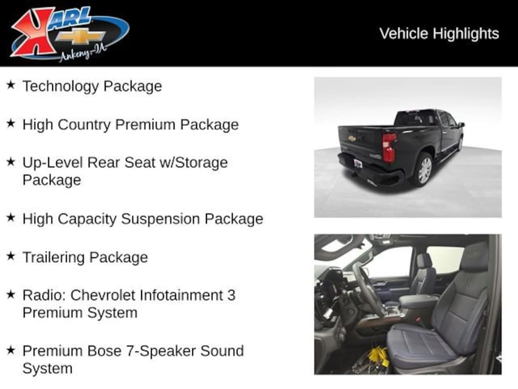 New 2026 Chevrolet Silverado 1500 High Country Truck Crew Cab