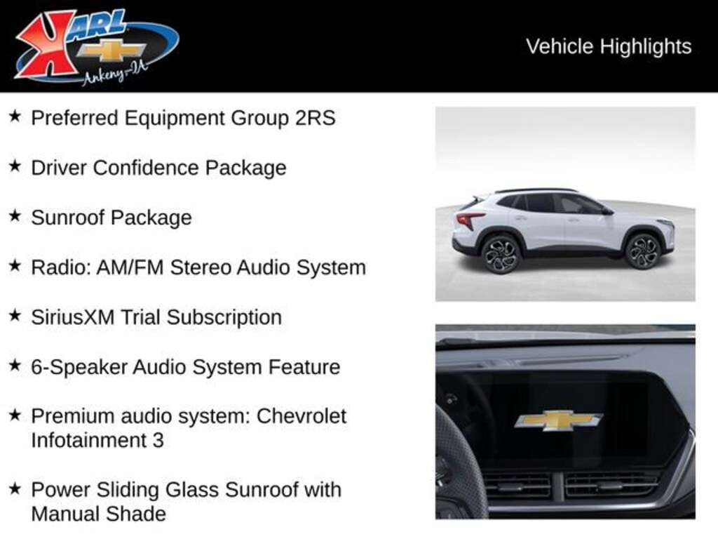 New 2026 Chevrolet Trax 2RS SUV
