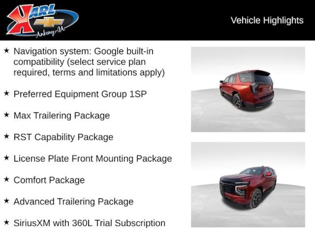 Used 2025 Chevrolet Tahoe RST SUV