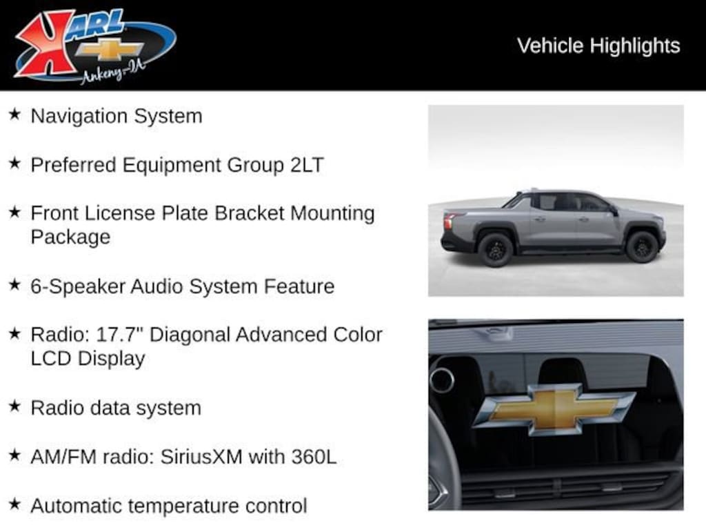 New 2026 Chevrolet Silverado EV LT - Standard Range Truck Crew Cab