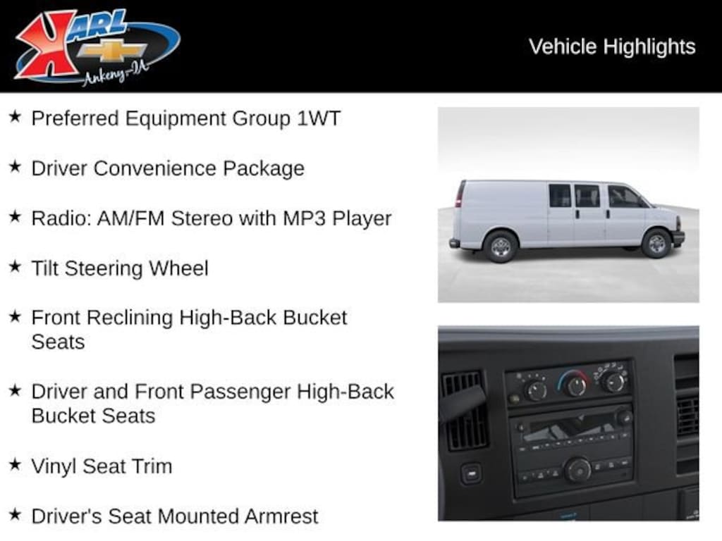New 2026 Chevrolet Express Cargo WT Van