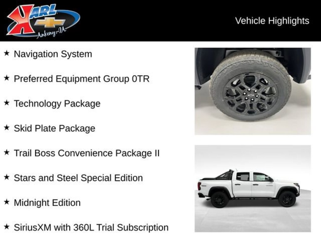 New 2026 Chevrolet Colorado Trail Boss Truck Crew Cab