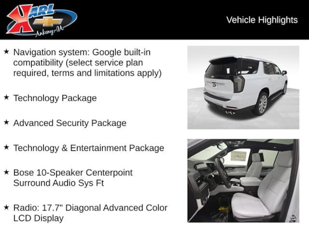 New 2026 Chevrolet Tahoe Premier SUV