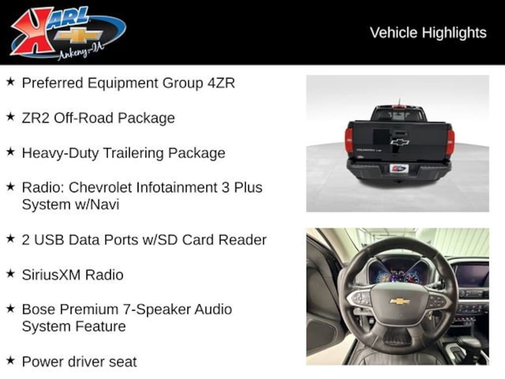 Used 2020 Chevrolet Colorado ZR2 Truck Crew Cab