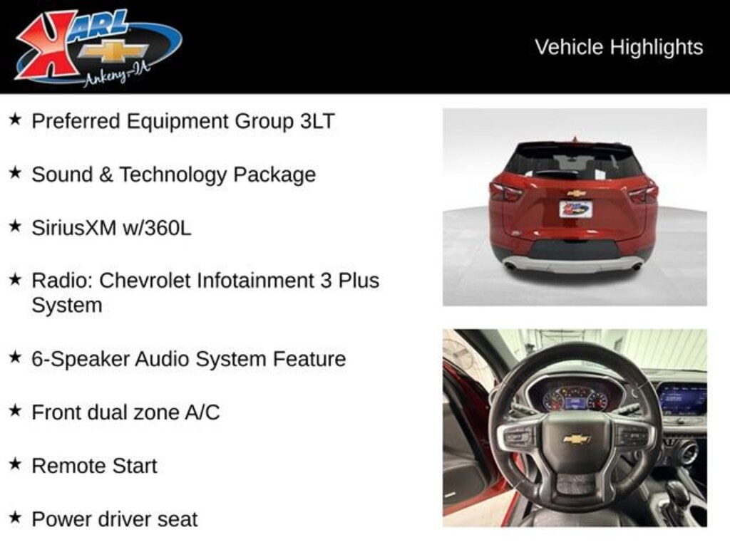 Used 2021 Chevrolet Blazer 3LT SUV