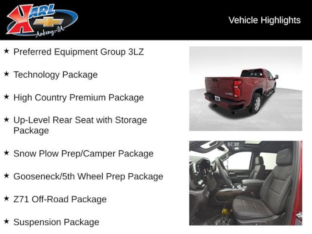 New 2026 Chevrolet Silverado 2500 HD High Country Truck Crew Cab