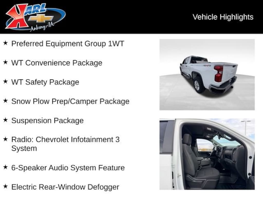 Used 2024 Chevrolet Silverado 3500 HD WT Truck Crew Cab