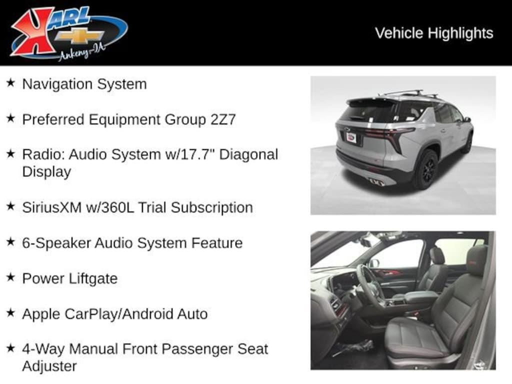 New 2026 Chevrolet Traverse Z71 SUV