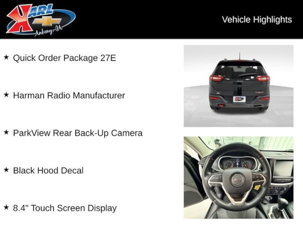 Used 2015 Jeep Cherokee Trailhawk