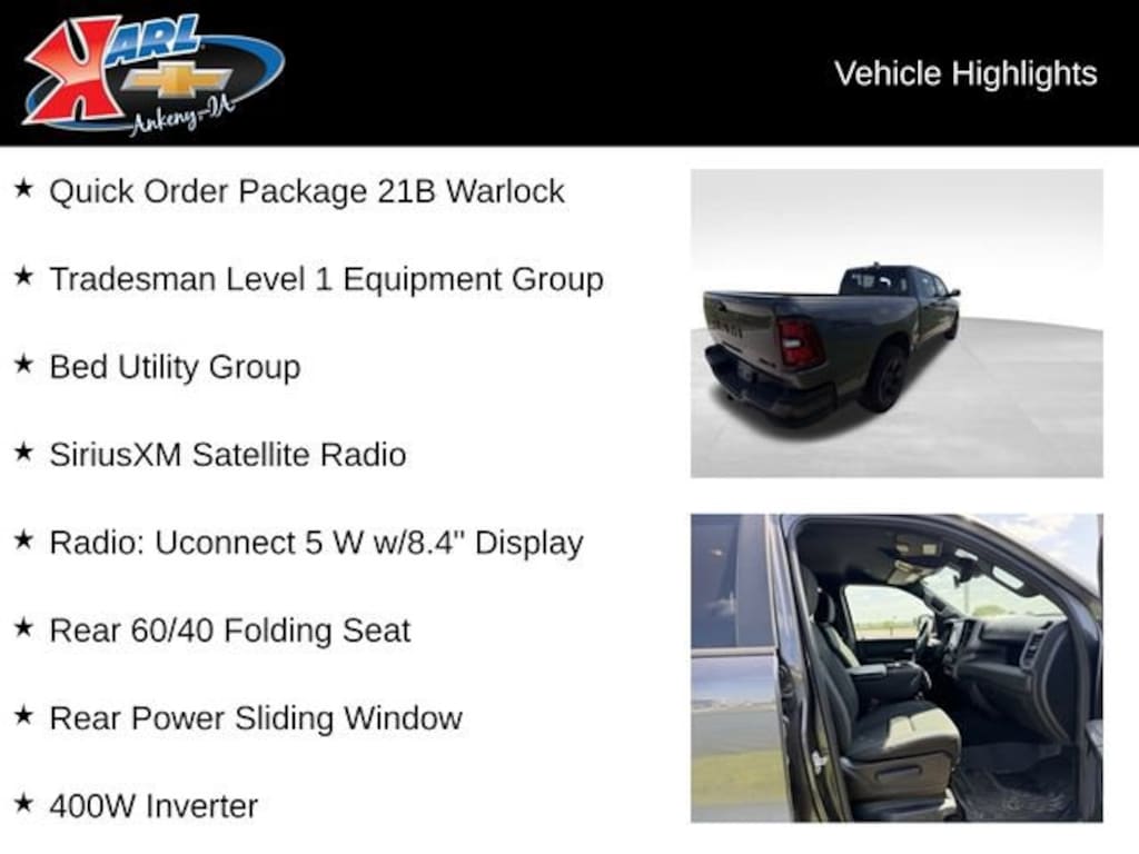 Used 2025 Ram 1500 Warlock Truck Crew Cab