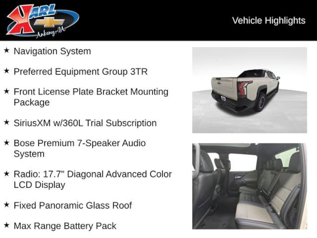 New 2026 Chevrolet Silverado EV Trail Boss - Max Range Truck Crew Cab