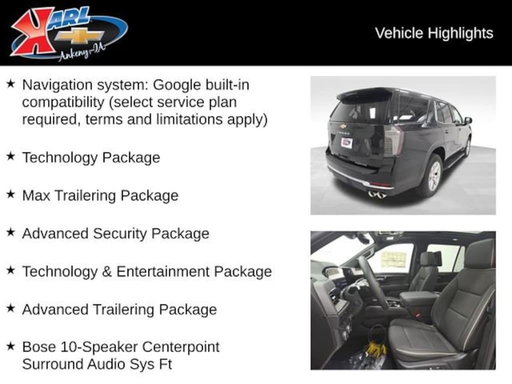 New 2026 Chevrolet Tahoe Premier SUV