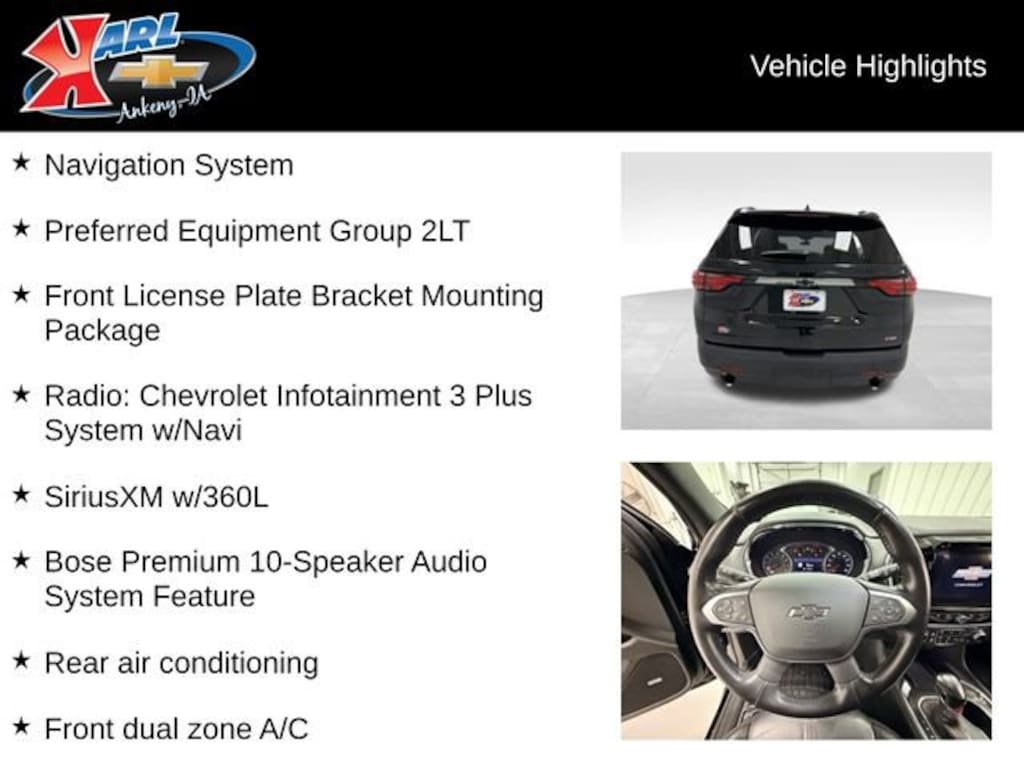 Used 2022 Chevrolet Traverse RS SUV