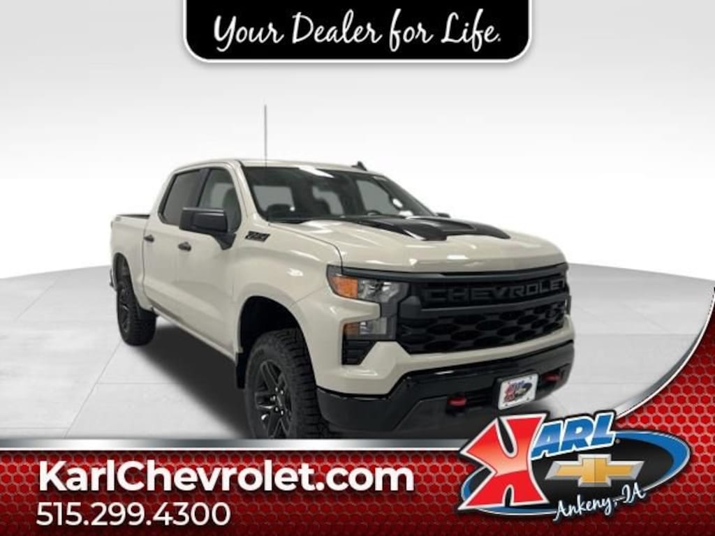 New 2026 Chevrolet Silverado 1500 Custom Trail Boss Truck Crew Cab