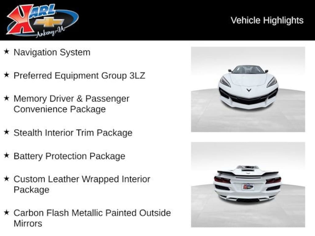 Used 2025 Chevrolet Corvette Z06 3LZ Performance