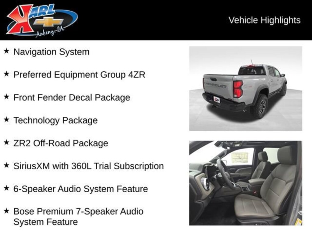 New 2026 Chevrolet Colorado ZR2 Truck Crew Cab