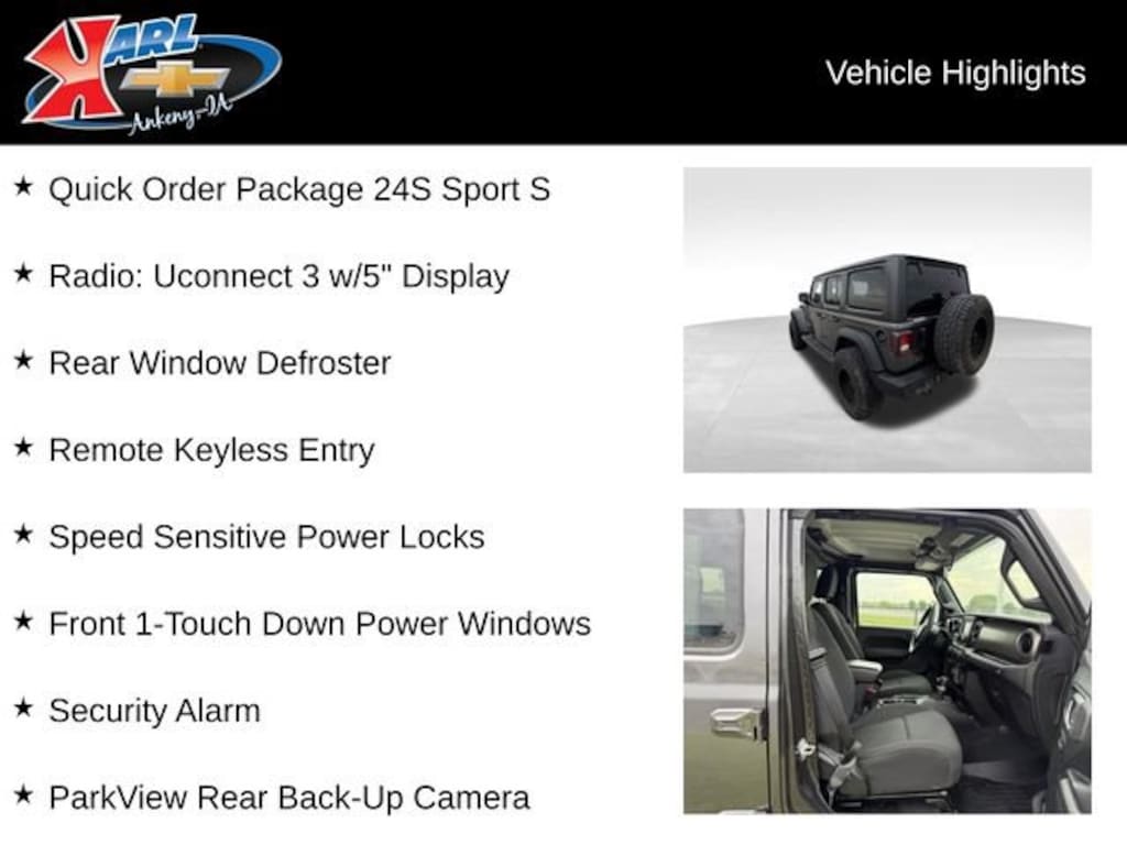 Used 2018 Jeep Wrangler Unlimited Sport S SUV