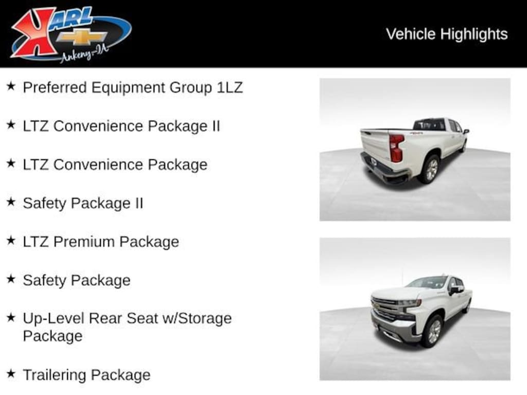 Used 2020 Chevrolet Silverado 1500 LTZ Truck Crew Cab