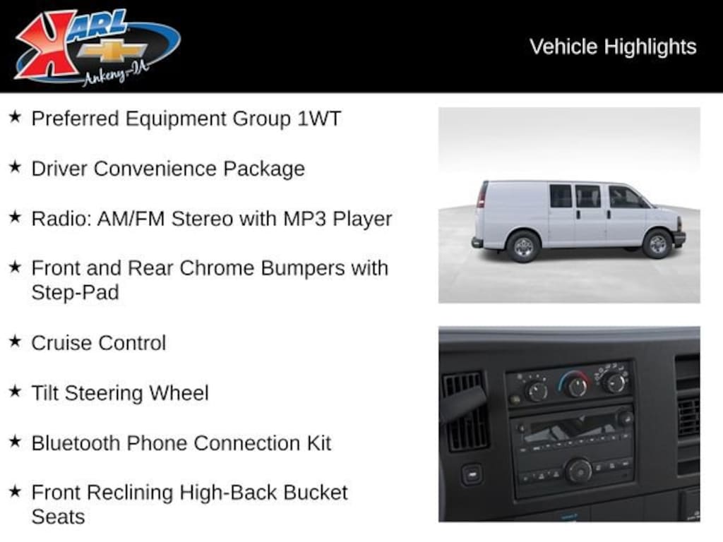 New 2026 Chevrolet Express Cargo WT Van