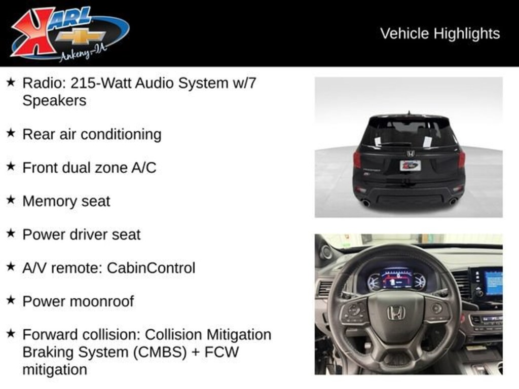 Used 2022 Honda Passport 2WD EX-L SUV