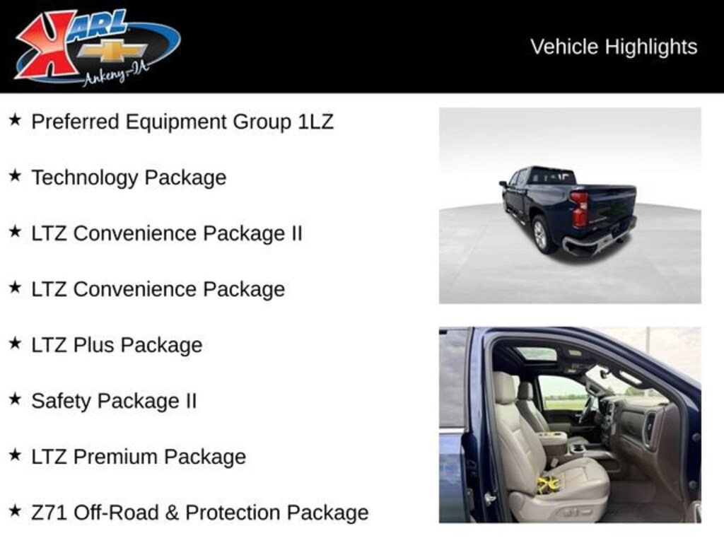 Used 2021 Chevrolet Silverado 1500 LTZ Truck Crew Cab