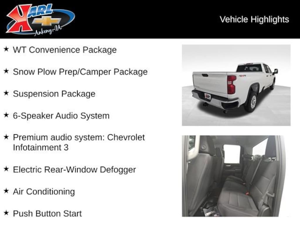 New 2026 Chevrolet Silverado 2500 HD WT Truck Double Cab