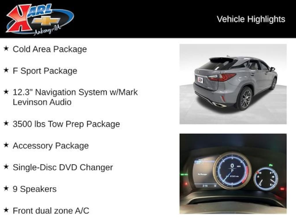 Used 2018 Lexus RX 350 F Sport SUV