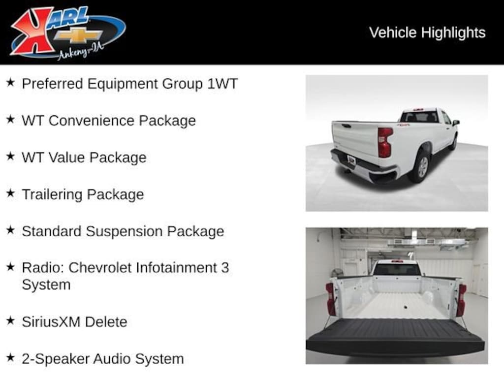 New 2025 Chevrolet Silverado 1500 WT Truck Regular Cab