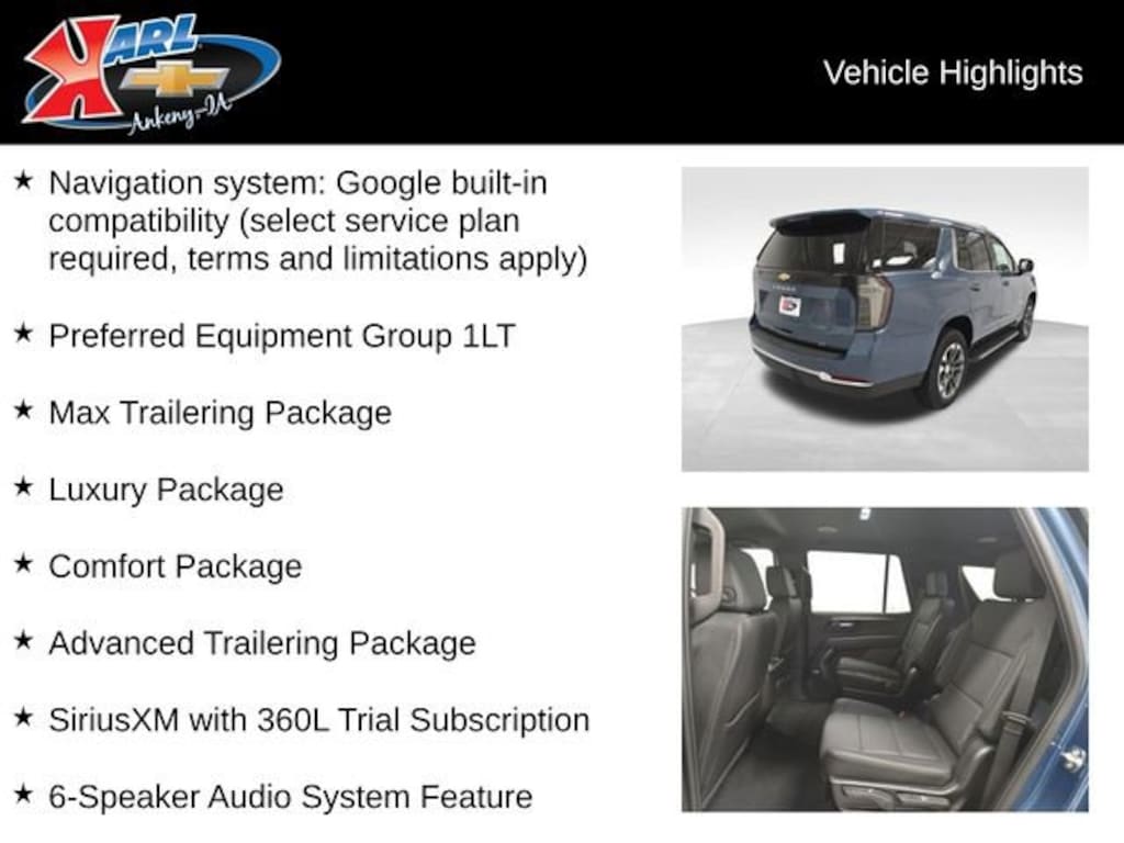 New 2026 Chevrolet Tahoe LT SUV