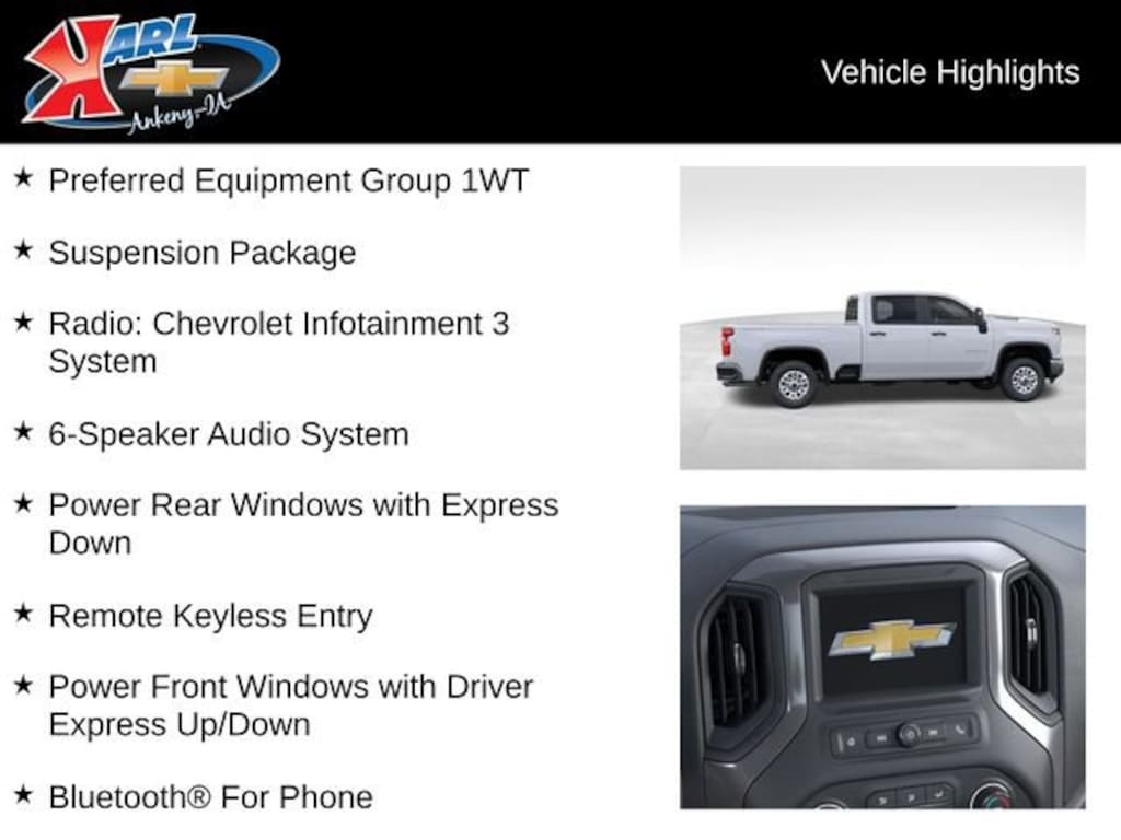 New 2026 Chevrolet Silverado 2500 HD WT Truck Crew Cab