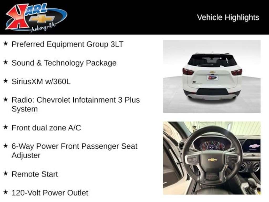 Used 2022 Chevrolet Blazer 3LT SUV