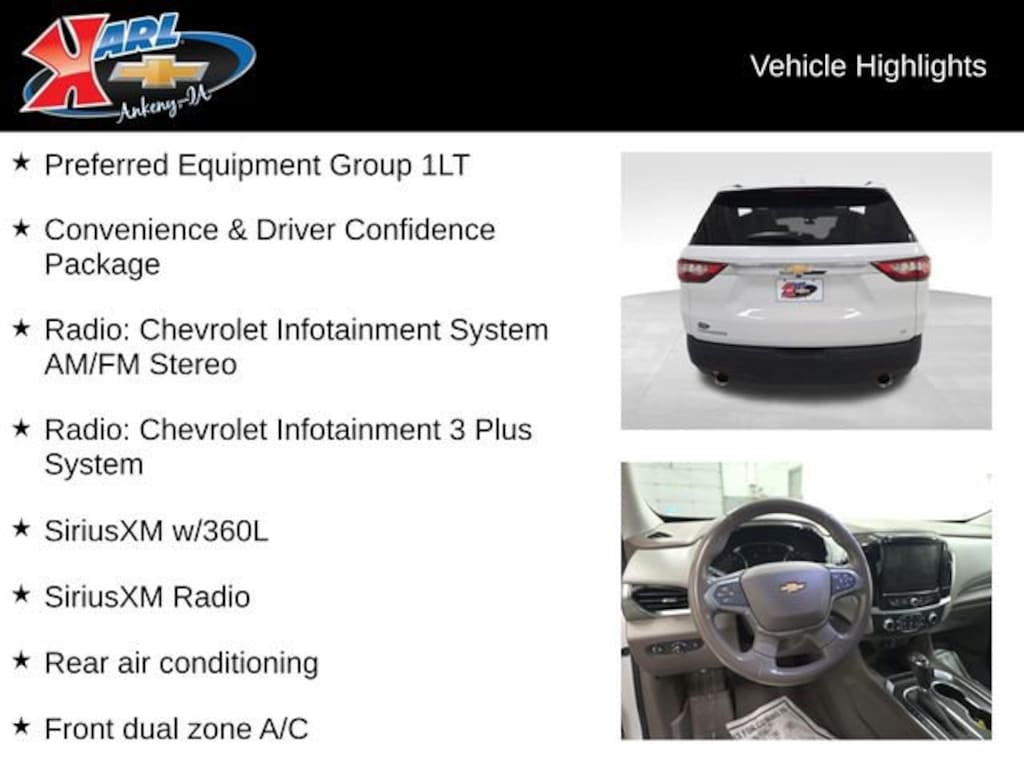 Used 2020 Chevrolet Traverse LT Cloth SUV