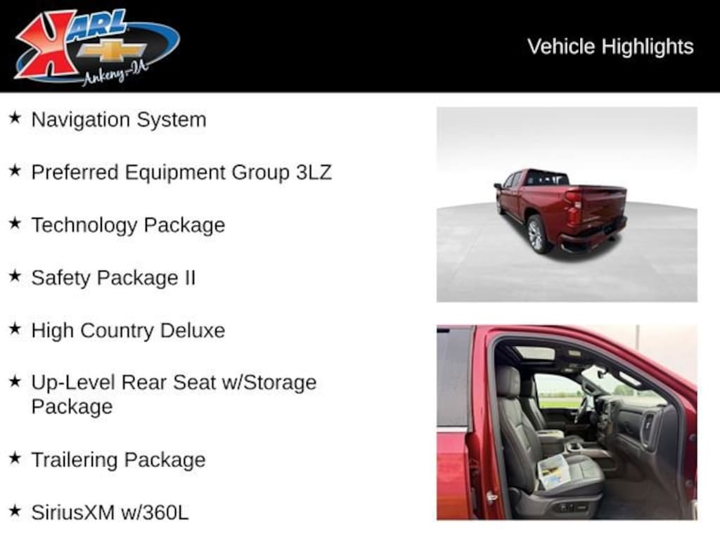 Used 2020 Chevrolet Silverado 1500 High Country Truck Crew Cab