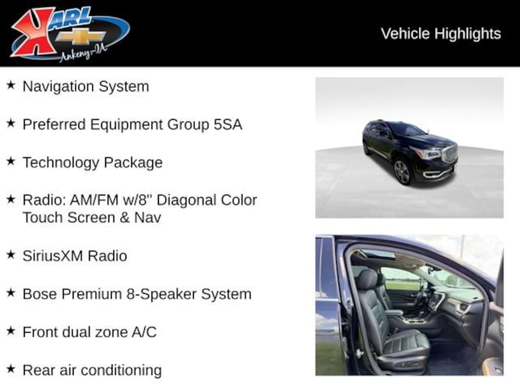 Used 2019 GMC Acadia Denali SUV