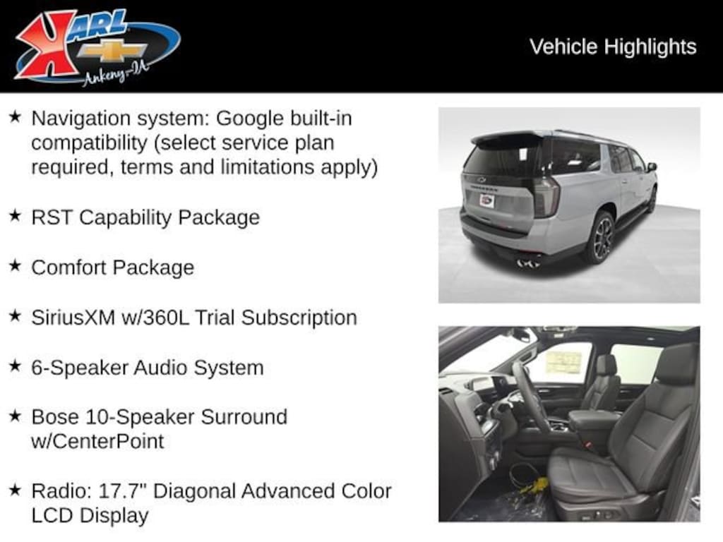 New 2026 Chevrolet Suburban RST SUV