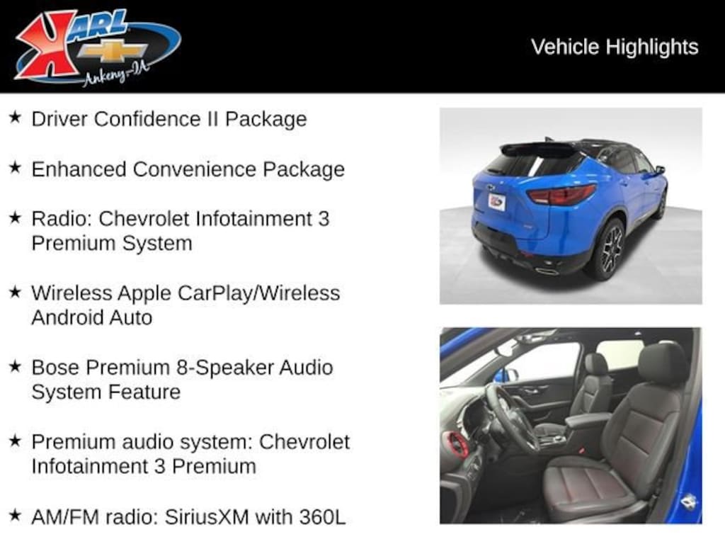 New 2026 Chevrolet Blazer RS SUV