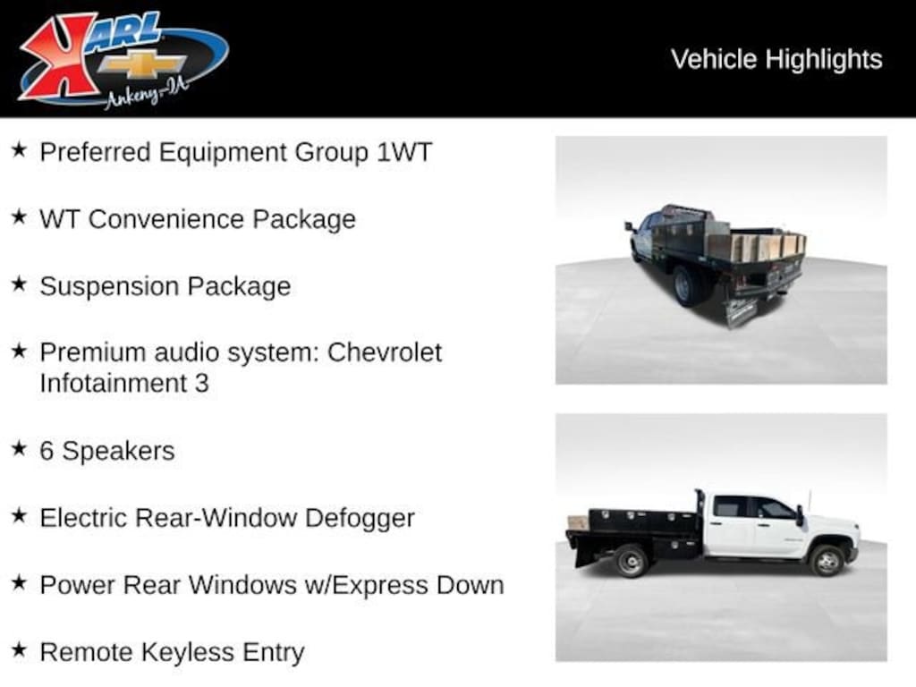 Used 2023 Chevrolet Silverado 3500 HD Chassis Cab Work Truck Chassis Cab Truck Crew Cab