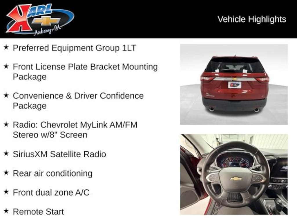 Used 2018 Chevrolet Traverse LT Cloth SUV