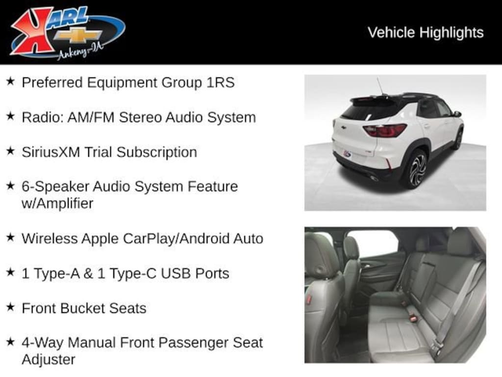 New 2026 Chevrolet Trailblazer RS SUV