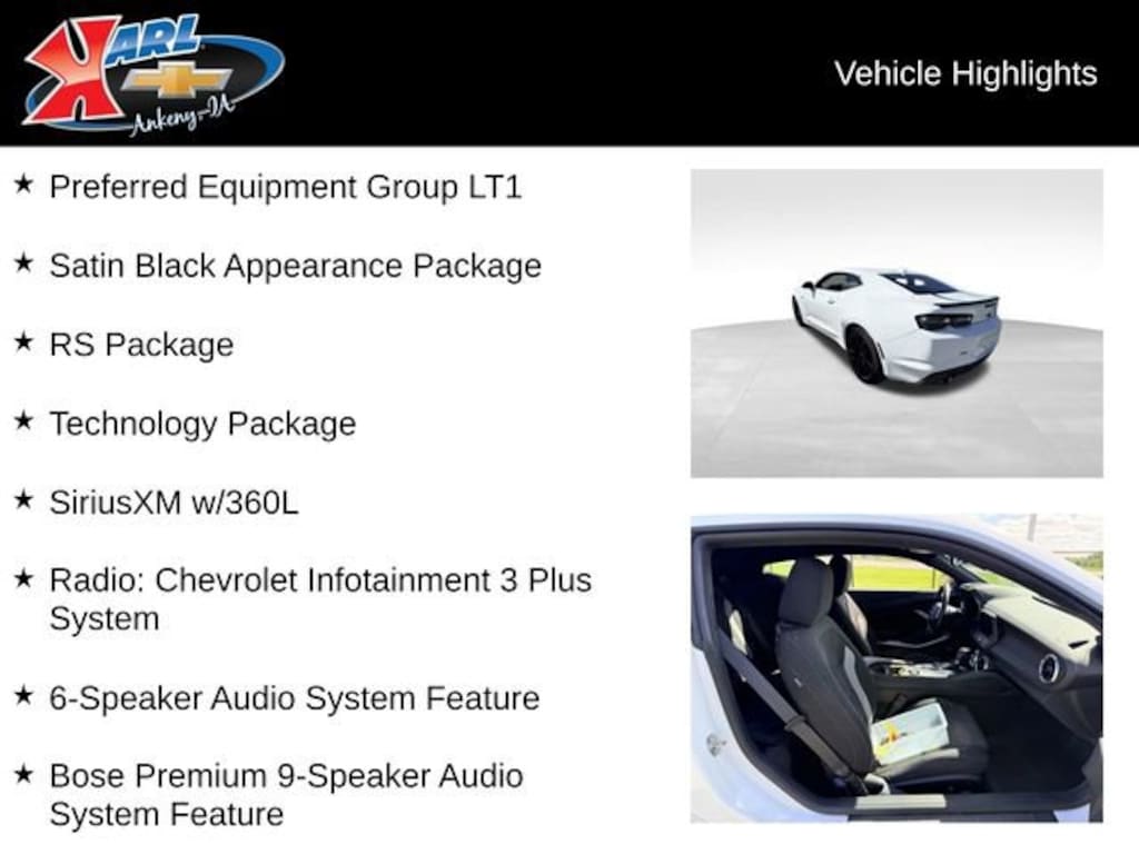 Used 2024 Chevrolet Camaro LT1 Performance