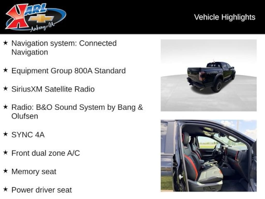 Used 2025 Ford Ranger Raptor Truck SuperCrew
