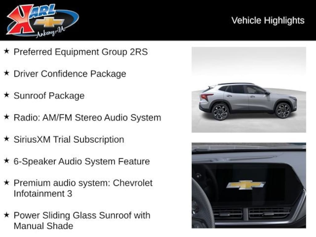New 2026 Chevrolet Trax 2RS SUV