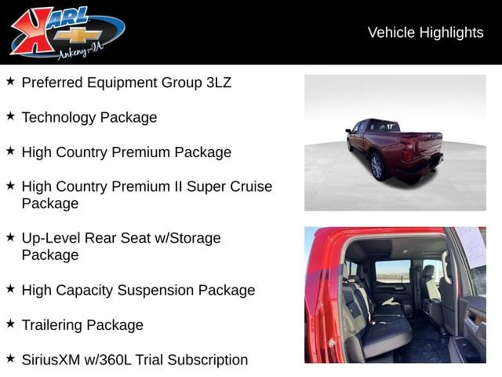 Used 2025 Chevrolet Silverado 1500 High Country Truck Crew Cab