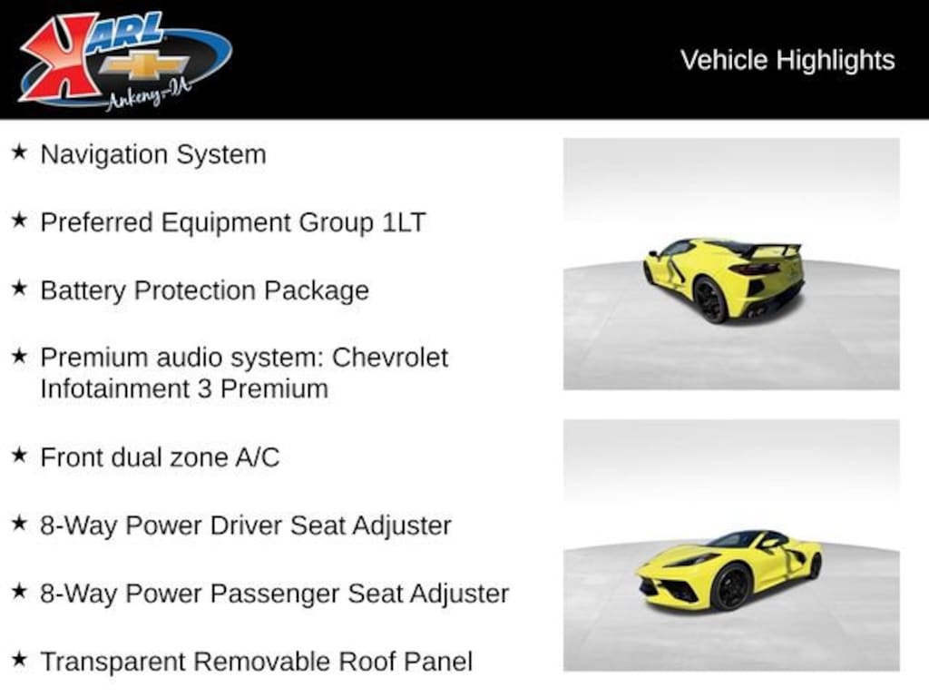 Used 2024 Chevrolet Corvette Stingray 1LT Performance