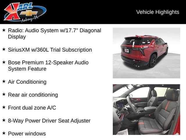2026 Chevrolet Traverse RS photo 3