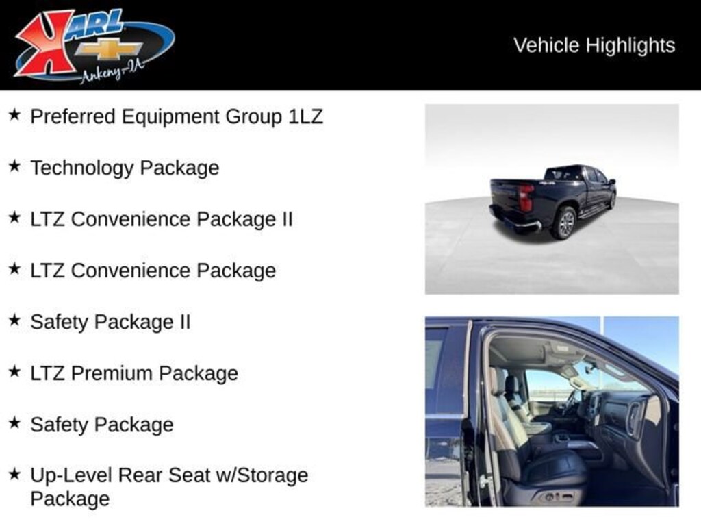 Used 2020 Chevrolet Silverado 1500 LTZ Truck Crew Cab