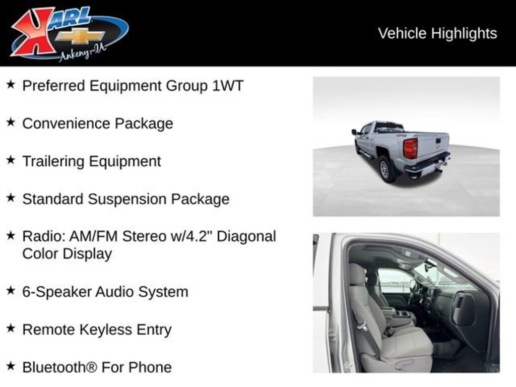 Used 2017 Chevrolet Silverado 3500 HD Work Truck Truck Crew Cab