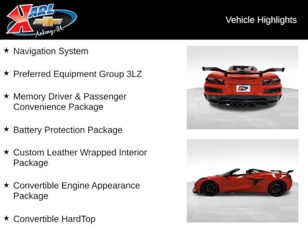 Used 2025 Chevrolet Corvette Z06 3LZ Performance
